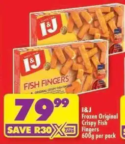 Shoprite I&J Frozen Original Crispy Fish Fingers offer