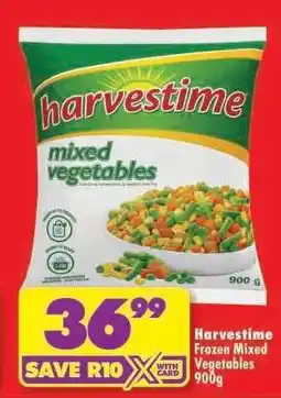 Shoprite HARVESTIME FROZEN MIXED VEGETABLES 900g offer