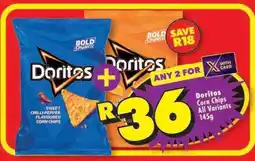 Shoprite DORITOS CORN CHIPS all variants 145g offer