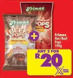 Shoprite Frimax Hot/Beef Pops 100g offer