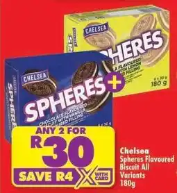 Shoprite Chelsea Spheres Flavoured Biscuit All Variants 180g offer