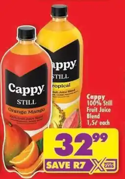 Shoprite Cappy 100% Still Fruit Juice Blend offer