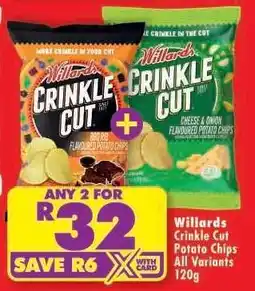 Shoprite Willards Crinkle Cut Potato Chips offer
