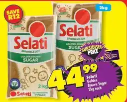 Shoprite Selati Golden Brown Sugar-2Kg Each offer