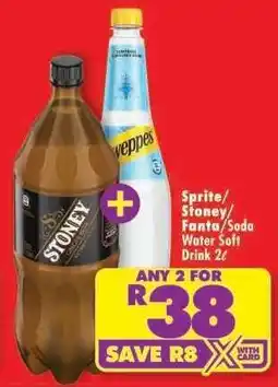 Shoprite Sprite/Stoney/Fanta/Soda Water Soft Drink 2ℓ offer