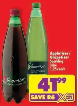 Shoprite Appletiser/Grapetiser Sparkling Juice offer