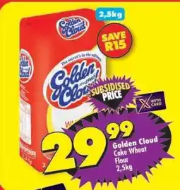 Shoprite Golden Cloud Cake Wheat Flour 2.5kg offer
