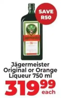 Diamond Discount Liquor Jägermeister Original or Orange Liqueur offer