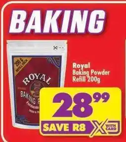 Shoprite ROYAL BAKING POWDER REFILL 200g offer