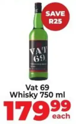 Diamond Discount Liquor Vat 69 Whisky offer