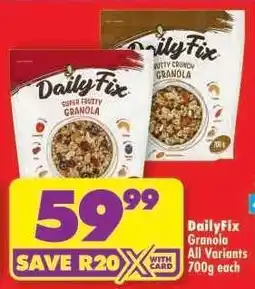 Shoprite DailyFix Granola offer