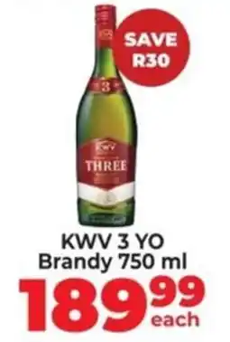 Diamond Discount Liquor KWV 3 YO Brandy offer