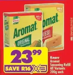 Shoprite Knorr Aromat Seasoning Refill All Variants 200g each offer