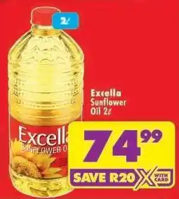 Shoprite Excella Sunflower Oil-2L offer