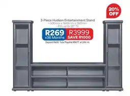 OK Furniture 3-Piece Hudson Entertainment Stand offer