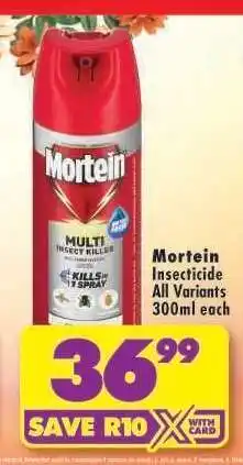 Shoprite Mortein Insecticide all variants 300ml each offer