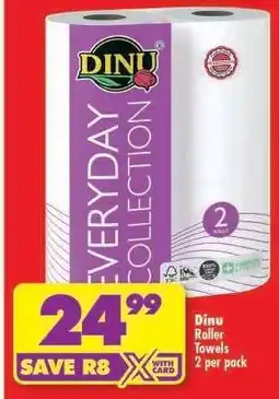 Shoprite DINU ROLLER TOWELS 2 per pack offer