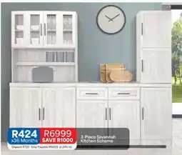 OK Furniture 3-Piece Savannah Kitchen Scheme offer