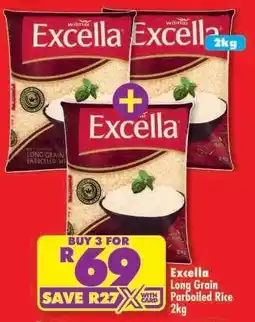 Shoprite Excella Long Grain Parboiled Rice 2kg offer