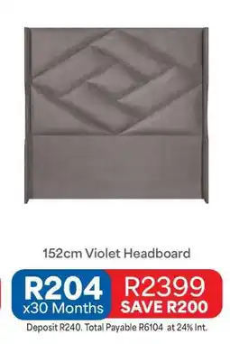 OK Furniture 152cm Violet Headboard offer
