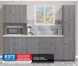 OK Furniture 3-Piece Italia Kitchen Scheme offer