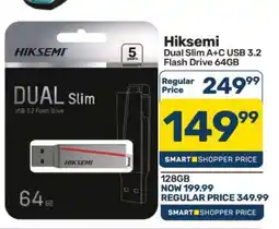 Pick n Pay Hypermarket Hiksemi Dual Slim A+C USB 3.2 Flash Drive 64GB offer