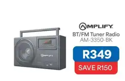 OK Furniture Amplify BT/FM Tuner Radio AM-3350-BK offer