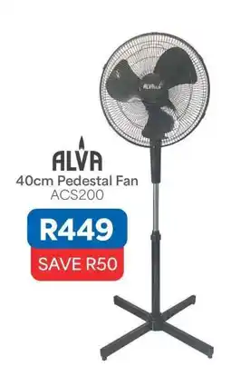 OK Furniture ALVA 40cm Pedestal Fan ACS200 offer