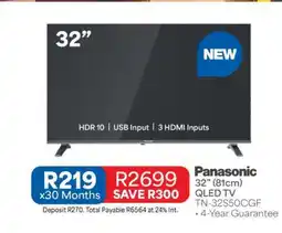 OK Furniture Panasonic 32 (81cm) QLED TV offer