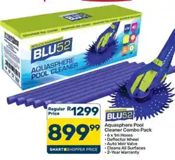 Pick n Pay Hypermarket BLU52 Aquasphere Pool Cleaner Combo Pack offer
