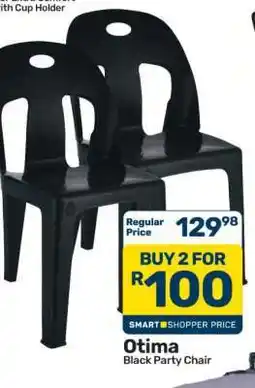 Pick n Pay Hypermarket Otima Black Party Chair offer