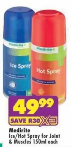 MediRite Medirite Ice/Hot Spray for Joint & Muscles offer