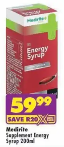 MediRite Medirite Supplement Energy Syrup offer