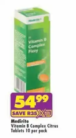 MediRite Medirite Vitamin B Complex Citrus offer