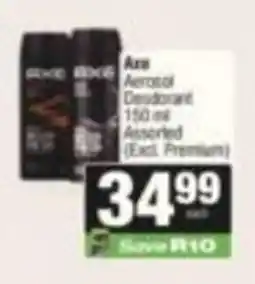SuperSpar Axe Aerosol Deodorant Assorted offer
