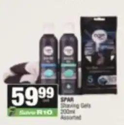 SuperSpar SPAR Shaving Gels Assorted offer