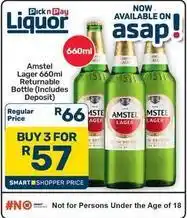 Pick n Pay Hypermarket Amstel - lager offer