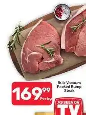 Pick n Pay Hypermarket Bulk vacuum packed rump steak offer