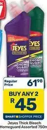 Pick n Pay Hypermarket Jeyes - thick bleach homeguard assorted offer