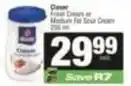 Spar Clover - fresh cream or medium fat sour cream offer