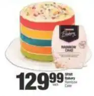 Spar Spar - rainbow cake offer
