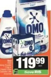 Spar Omo - washing powder or liquid 3 kg or liquid 2 litre offer
