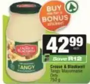Spar Crosse & blackwell - tangy mayonnaise offer