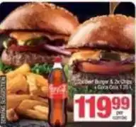 Spar Coca cola - beef burger & chips combo offer