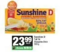 Spar Original margarine offer