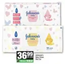 Spar Johnson's - baby wipes offer