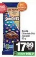 Spar Nestlé - smarties chocolate slab offer
