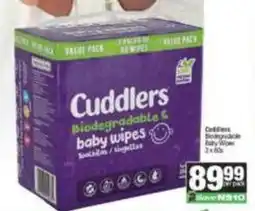 Spar Cuddlers - biodegradable & baby wipes offer