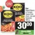 SuperSpar Koo - baked beans in tomato sauce offer