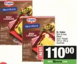 SuperSpar Dr. oetker - nice & easy meals beef lasagne offer